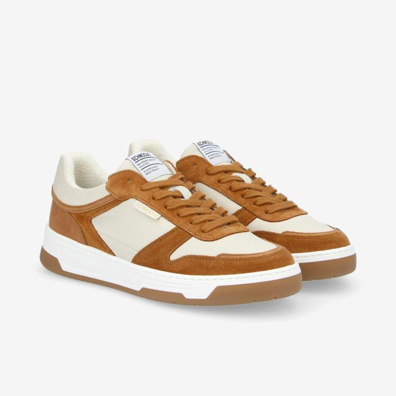 SMATCH SNEAKER M - NAPPA/SDE/COUNT - O.WHT/CHESTNUT/COGN.